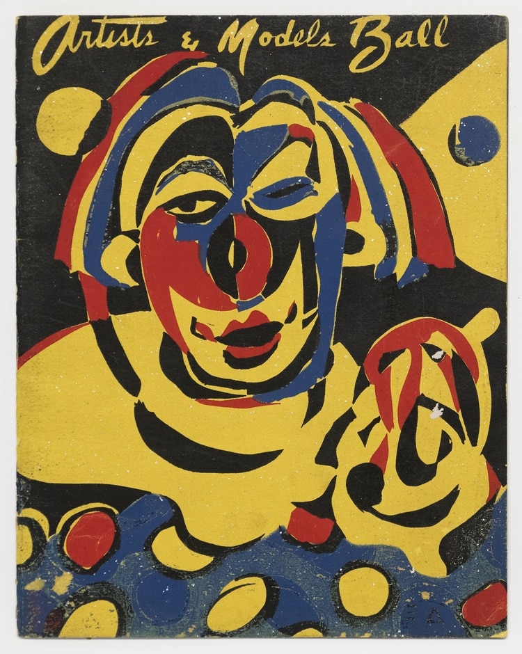 Artists and models ball program ernest alexander %281921 1974%29. cover 11th annual artists and models ball program 1948.